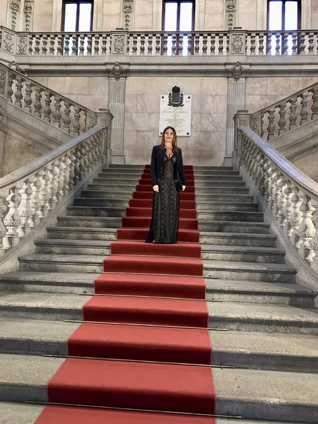 Writer & TV Host Karen Boustany representing Lebanon amongst 42 countries at FIN in Portugal.
